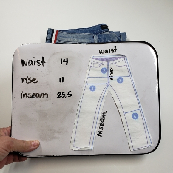 Banana Republic High Rise Skinny Striped Side Jeans Women's Size 28 - Picture 8 of 8